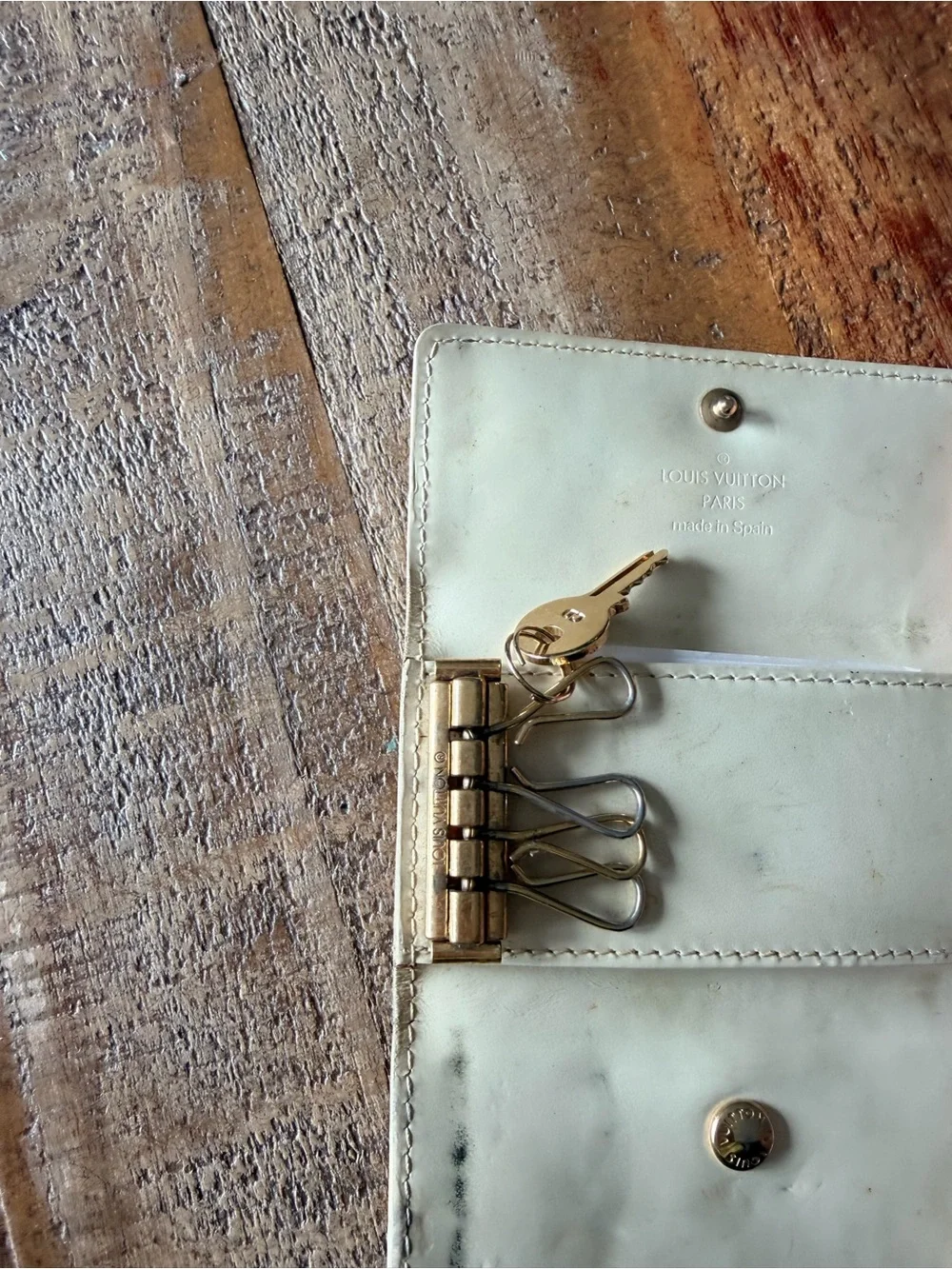 Louis Vuitton Yellow Embossed Monogram Vernis Long Wallet